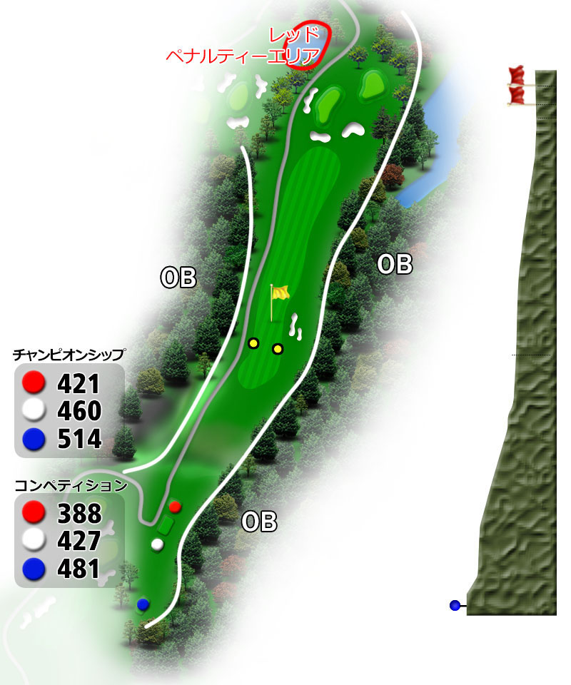 コース詳細 3番ホール 源氏山ゴルフクラブ